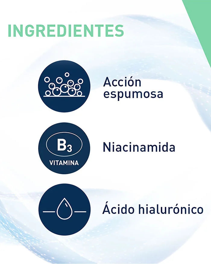 CERAVE Gel limpiador espumoso para el rostro