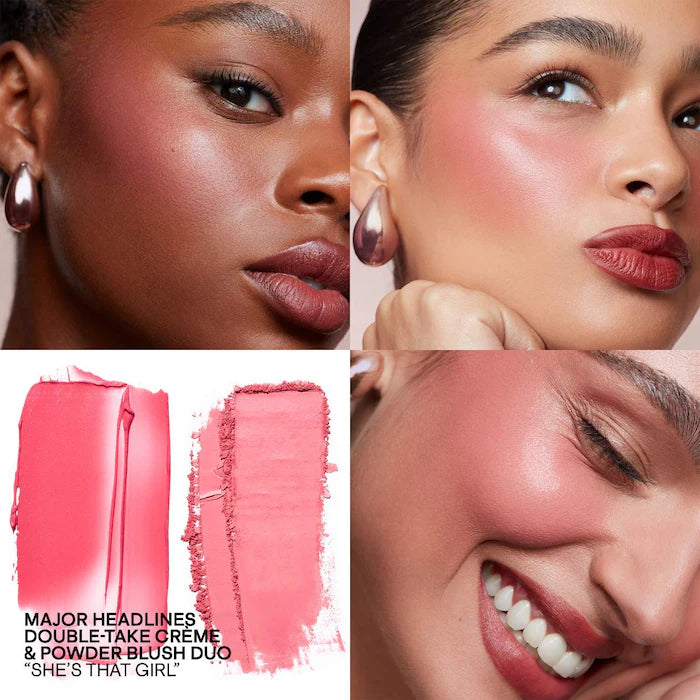 Rubor Major Headlines Double-Take Crème & Powder Blush Duo She’s That Girl - PATRICK TA