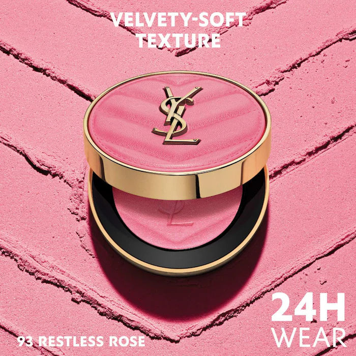 Yves Saint Laurent  - Rubor Make Me Blush 24H Buildable Powder Blush -  93 Restless Rose