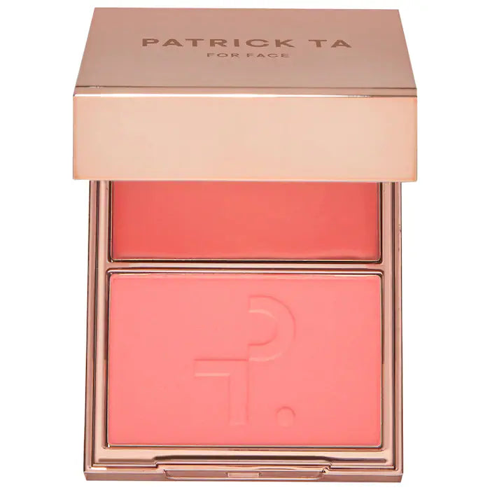 Rubor Major Headlines Double-Take Crème & Powder Blush Duo She Is The Moment - PATRICK TA