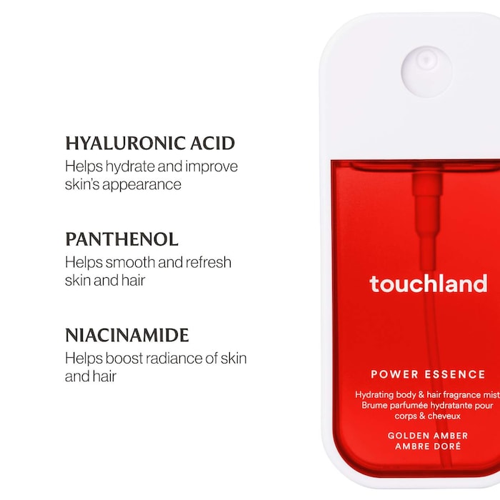 Bruma aromática para cuerpo y cabello Golden Amber Power Essence - Touchland