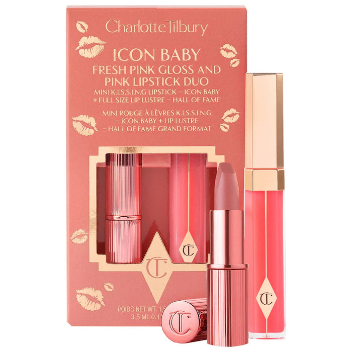 PRE-VENTA Charlotte Tilbury  K.I.S.S.I.N.G Lipstick and Lip Gloss Duos