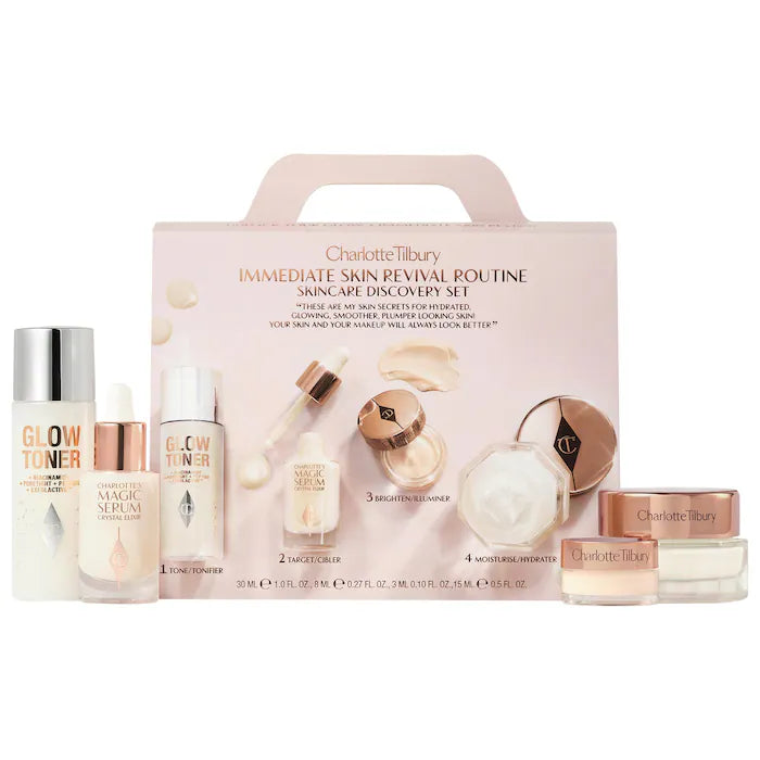 PREVENTA Charlotte Tilbury  Immediate Skin Revival Routine Discovery Set