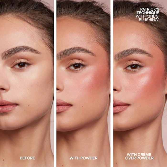 Rubor Major Headlines Double-Take Crème & Powder Blush Duo She Is The Moment - PATRICK TA