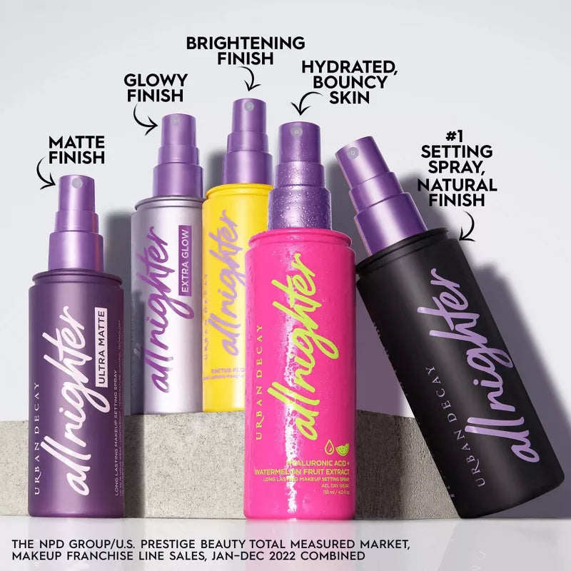 Fijador All Nighter Ultra Glow Setting Spray Iluminador - Urban Decay