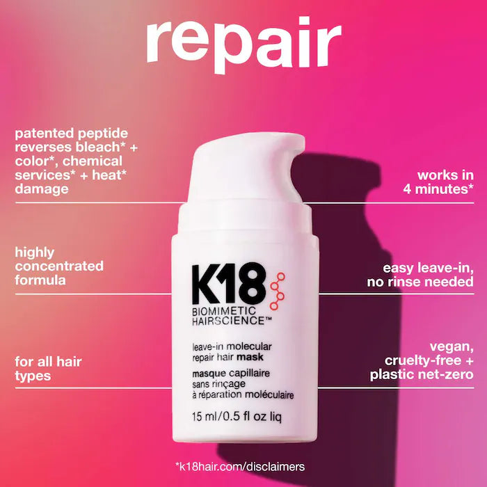 PRE-VENTA K18 Biomimetic Hairscience  Repair + Protect Minis Kit