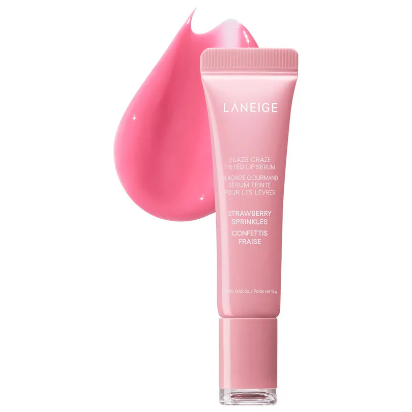 PRE-VENTA Glaze Craze Tinted Polypeptide Lip Serum / Strawberry Sprinkles - LANEIGE