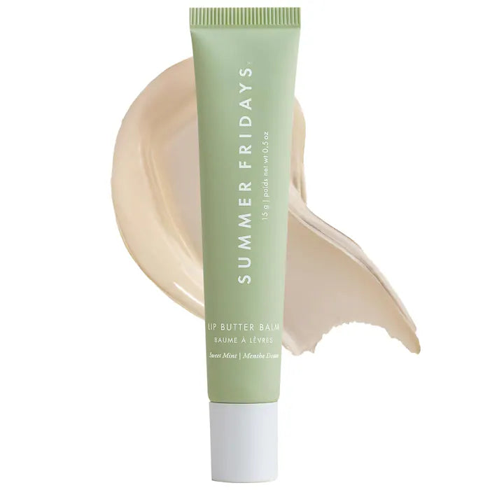 Summer Fridays - Lip Butter Balm for Hydration & Shine Sweet Mint - sheer clear