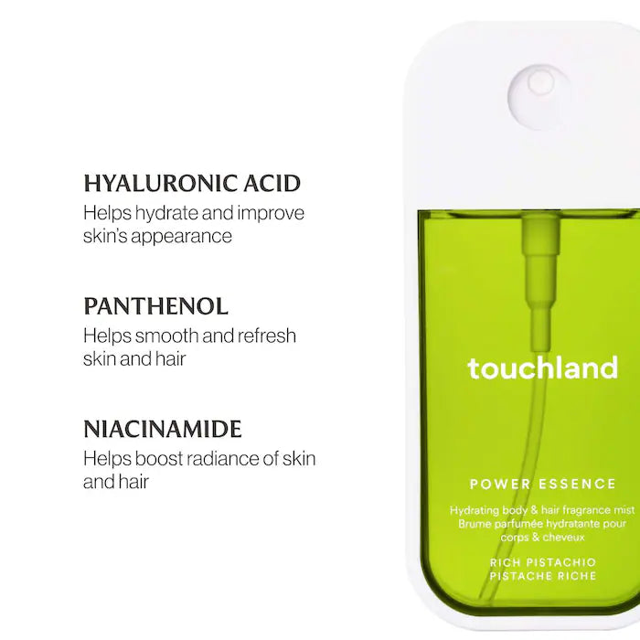 Bruma aromática para cuerpo y cabello con esencia de pistacho intenso - Touchland