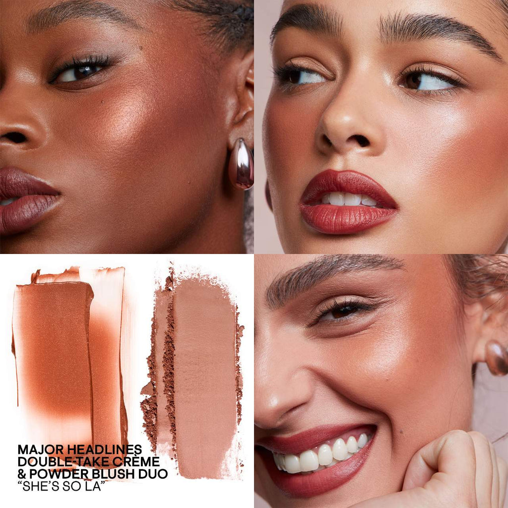 PATRICK TA  Major Headlines Double-Take Crème & Powder Blush Duo Bronzer Tono She's So LA