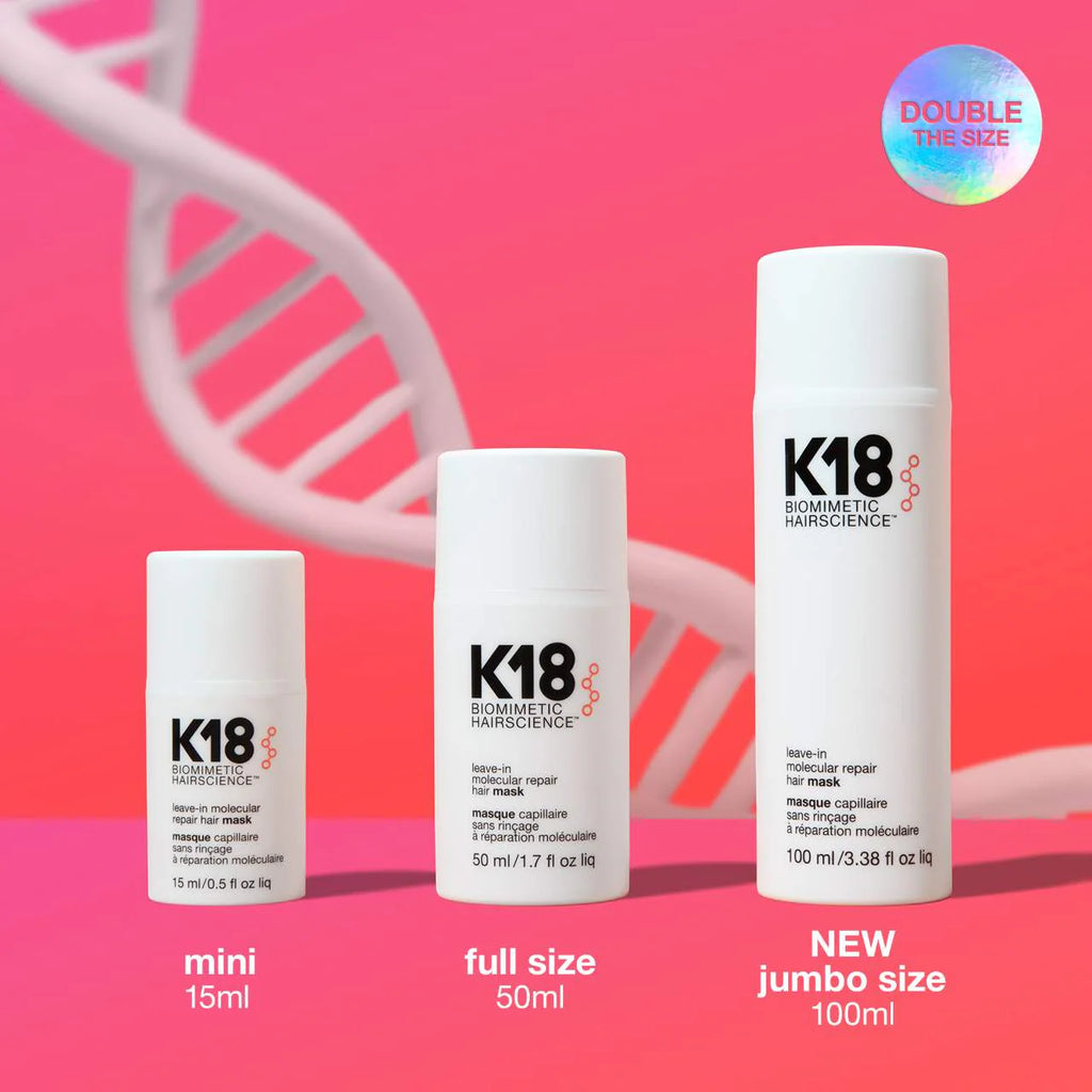 K18 - Mascarilla Capilar Reparadora Molecular sin Enjuague (15 ml)