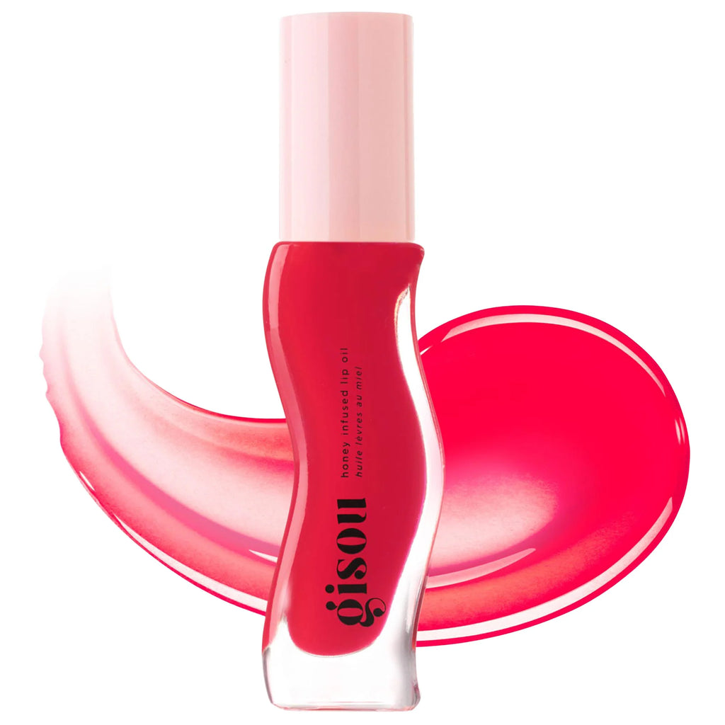 Strawberry Sorbet Honey Infused Hydrating Lip Oil - GISOU