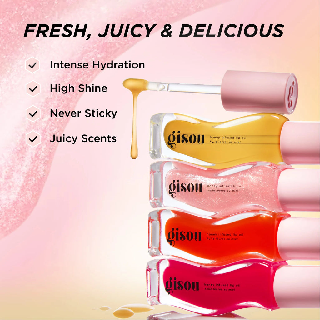 Watermelon Sugar Honey Infused Hydrating Lip Oil - GISOU