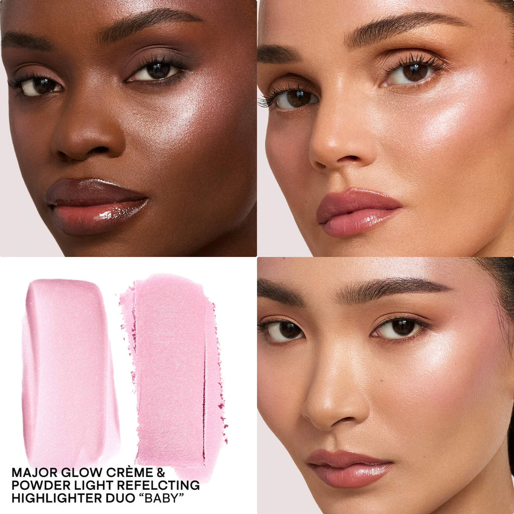 Major Glow Creme & Powder Light Reflecting Translucent Highlighter Duo  – PATRICK TA