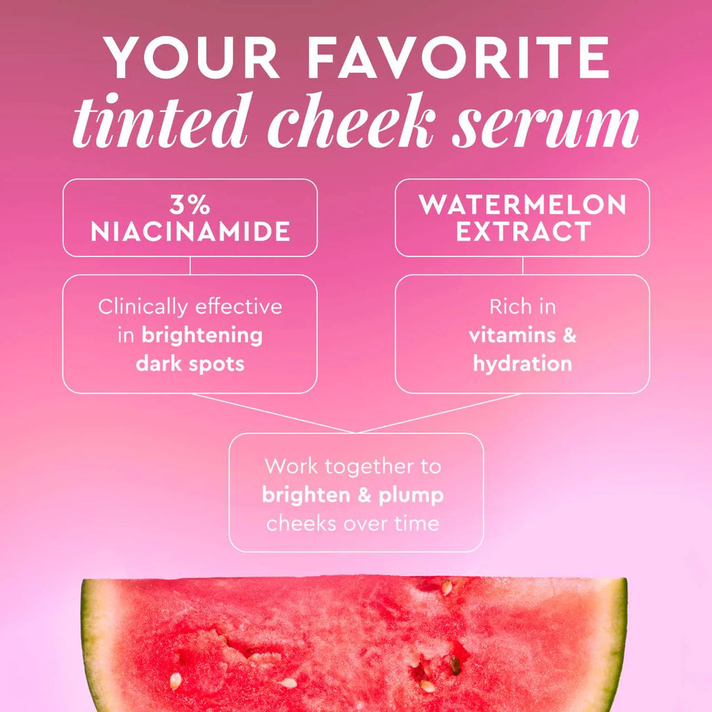Rubor Cheek Blush Glow Recipe  Watermelon Glow Niacinamide Dewy Flush - Brightening Serum Blush Watermelon Flush