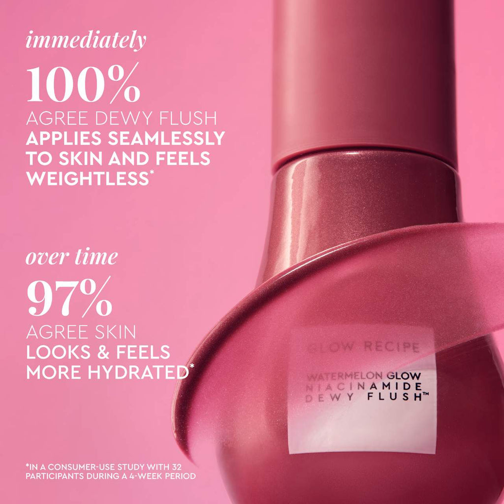 Rubor Cheek Blush Glow Recipe  Watermelon Glow Niacinamide Dewy Flush - Brightening Serum Blush Watermelon Flush