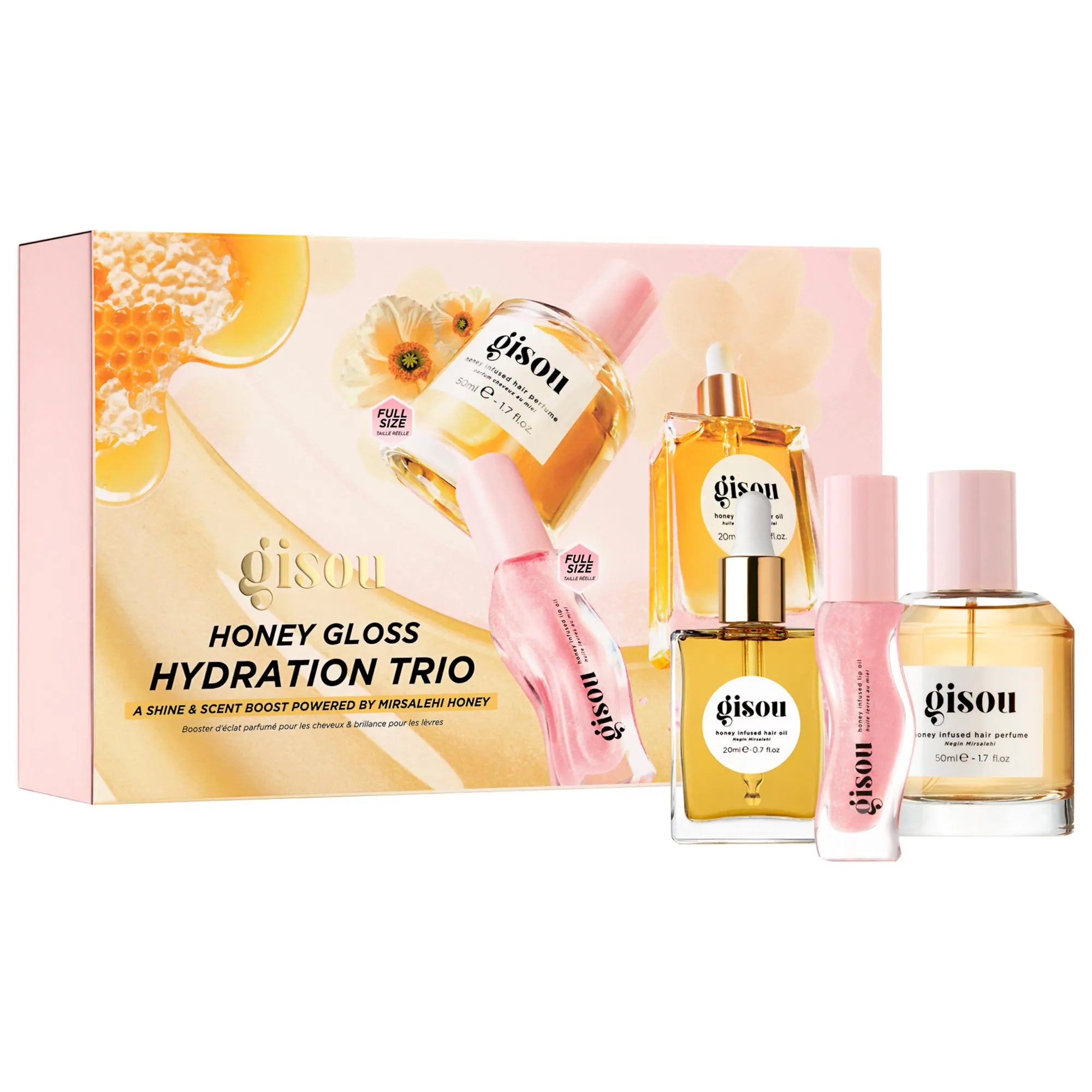 PRE-VENTA Gisou Honey Gloss Hydration Trio Set – Be Beauty Col