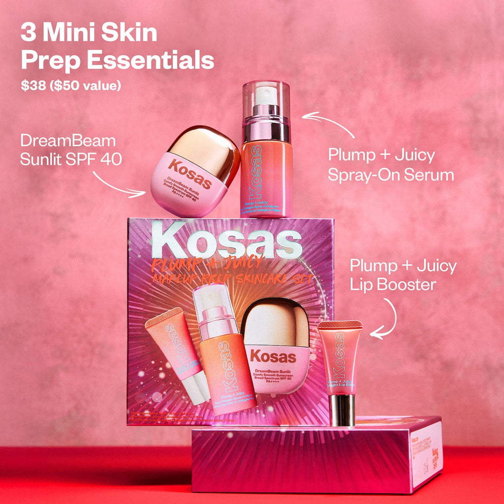 PRE-VENTA Kosas  Plump + Juicy Makeup Prep Skincare Set