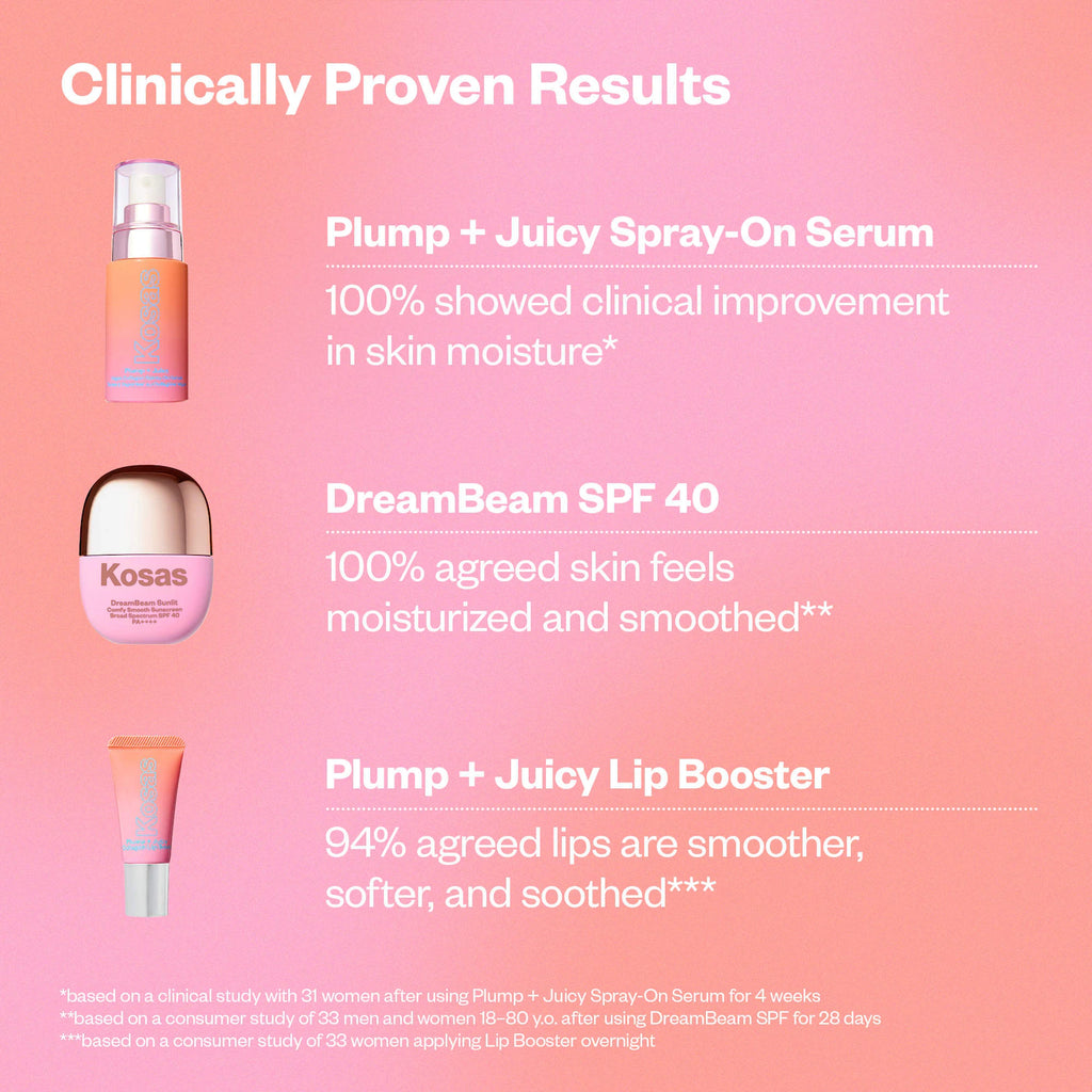 PRE-VENTA Kosas  Plump + Juicy Makeup Prep Skincare Set